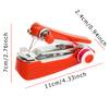Sewing Machine and Sewing Thread Set 1PC Mini Handheld Sewing Machine with 10 Roll Sewing Thread Portable Pocket Manual Tool ZYF