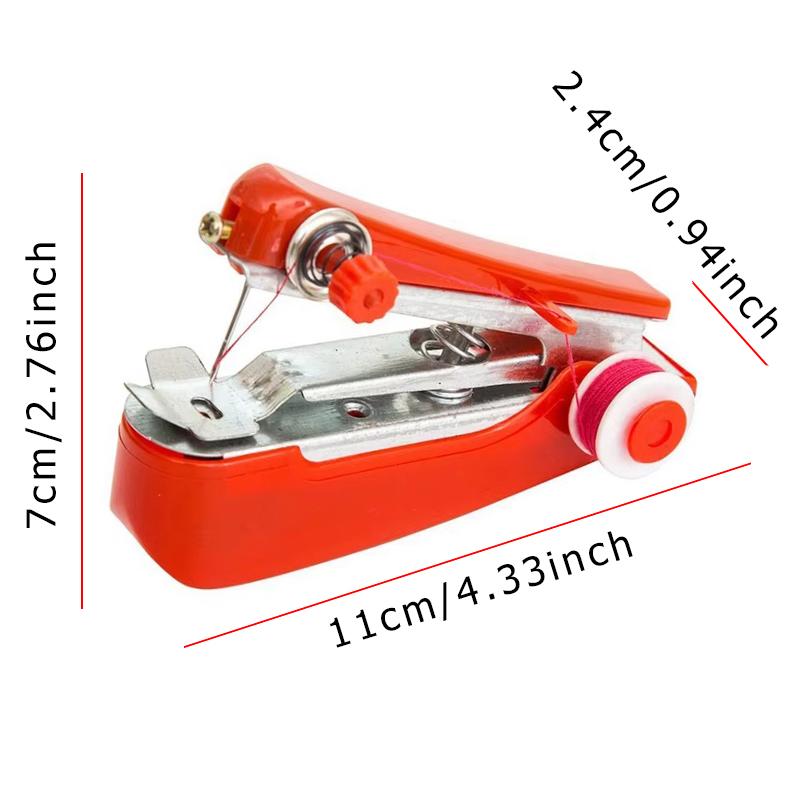 Sewing Machine and Sewing Thread Set 1PC Mini Handheld Sewing Machine with 10 Roll Sewing Thread Portable Pocket Manual Tool ZYF
