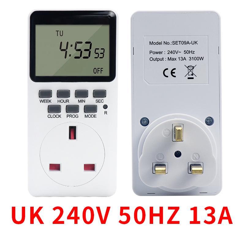 20 Group Setting EU US UK Plug Electronic Digital Kitchen Timer Switch Outlet Week 12/24 Hour Cyclic Program Timing Socket3