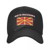 Baseball Cap North Macedonia Flag North Macedonian Fans Wild Sun Shade Peaked Adjustable Outdoor Caps for Unisex Women