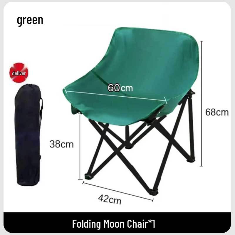Convenient Outdoor Folding Moon Chair: Lightweight & Portable for Camping, Fishing, Beach & Picnic