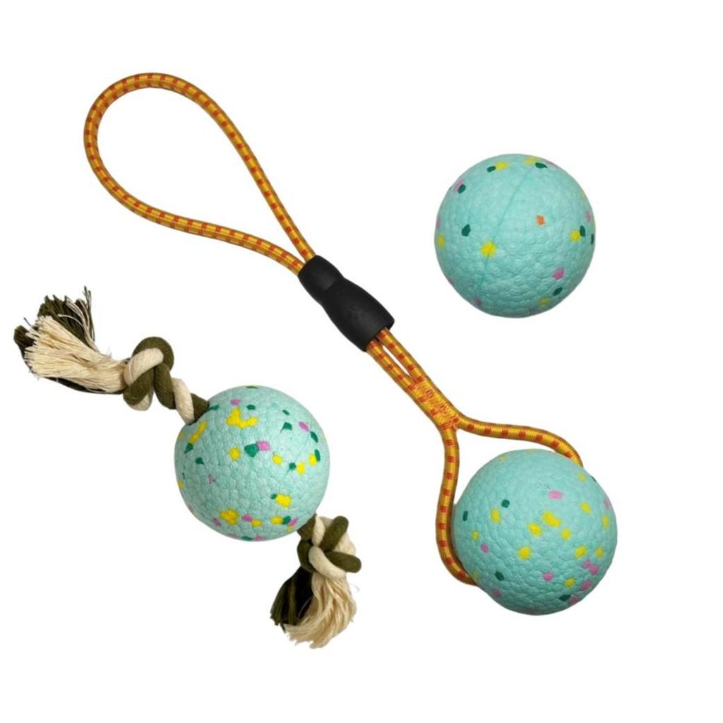 ETPU Popcorn Ball: Chew-Resistant Interactive Dog Toy for Tug of War and Puzzle Play
