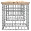 VidaXL Banc de jardin design de gabion 203x44x42 cm bois massif de pin 834341