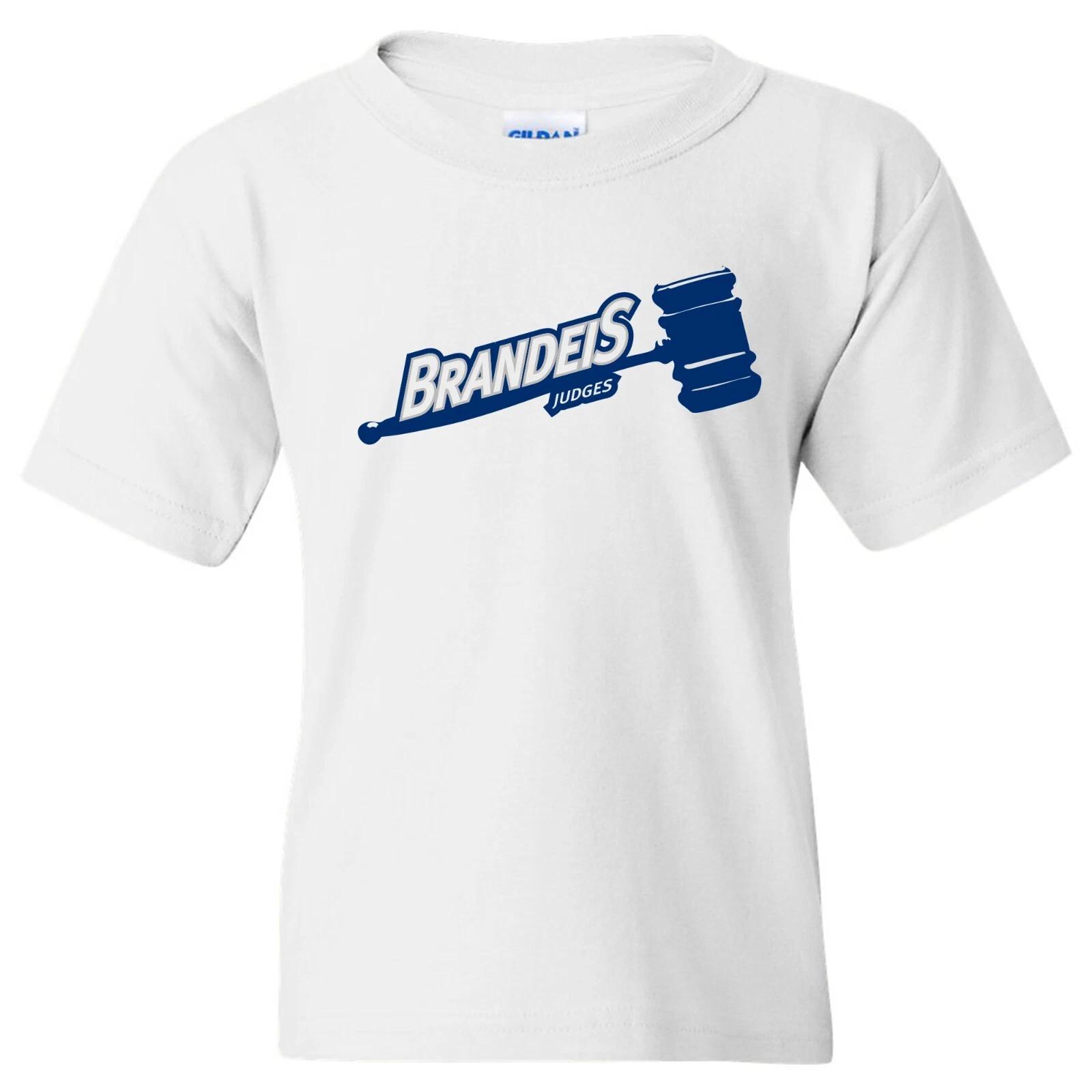 Brandeis Judges Primary Logo - University College Team Youth T-Shirt - White 2XL