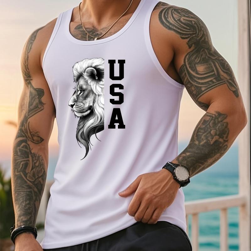 

Versatile, Ideal for Layering Under Shirts & Casual Wear, Men s Basic Tank Top, Lightweight & Breathable XXL білий