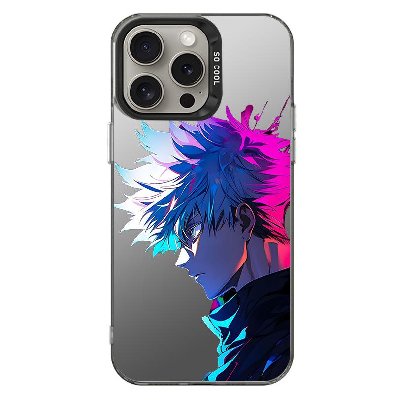 Stříbrný kreslený pouzdro pro iPhone pro iPhone 15/14/13/8/1