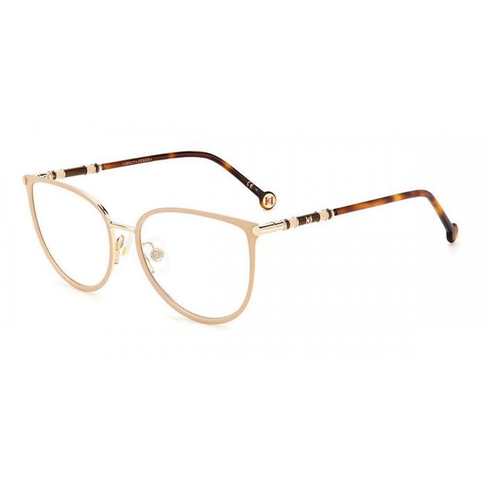 

Carolina Herrera Ch 0032 Bku Women Eyeglasses Nude Brown Gold/56-17-145