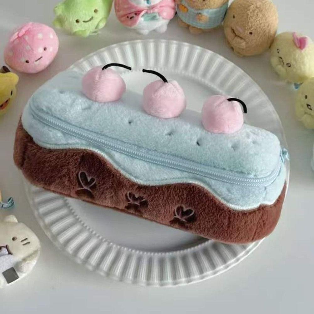 Heart Kawaii Pencil Case Embroidered Pencil Pouch Creative Cosmetic Bags Stationery Box