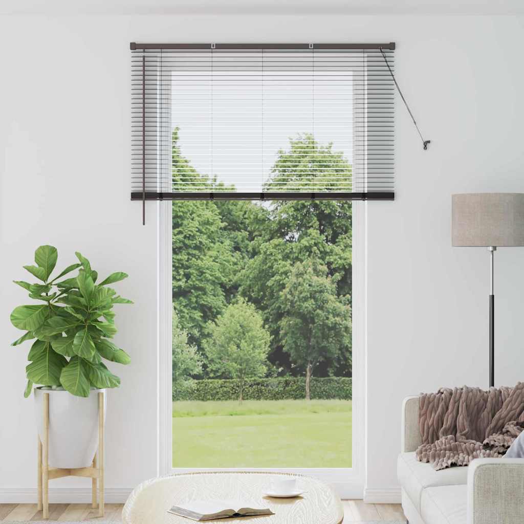 Black Venetian Blinds 220 x 135 cm Aluminium