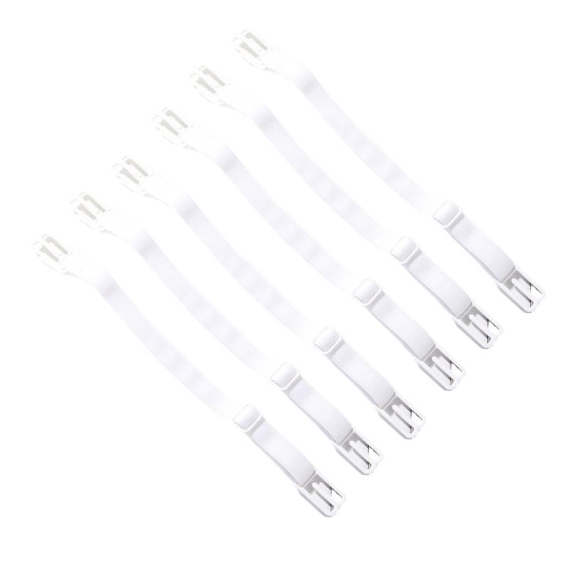 Pack of 6 Nonslip Bra Strap Holders Adjustable Elastic Bralette Strap Clips for Secure and Comfortable Fit Bra Accessory