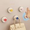 1/4pc Foldable Suction Cup Hook Vacuum Key Clothes Bag Suction Cups Hanger Hook Kitchen Bathroom Robe Coat Towel Organizer Hook