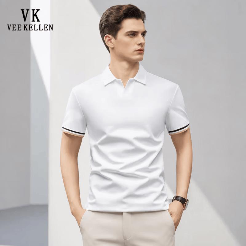 VEE KELLEN Men's Cooling Ice Silk Polo Shirt