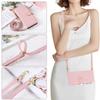 Crossbody Phone Case with Leather Wrist Strap for IPhone Air 17 16 15 14 13 12 11 Pro Max 7 8 Plus Wallet Cover with Card Slots