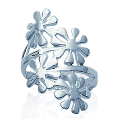 Silver Ring 'Flora' Silver - 25 Mm