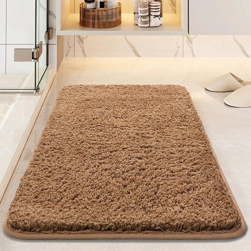 Thickened Super Absorbent Bathroom Bedroom Anti Slip Floor Mat Kitchen Anti Fouling Floor Mat Washable and Easy Clean Alfombra