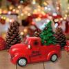 Christmas Tree and Truck Statue Ornament Artwork Sculpture Resin Figurine for Bookshelf Housewarming