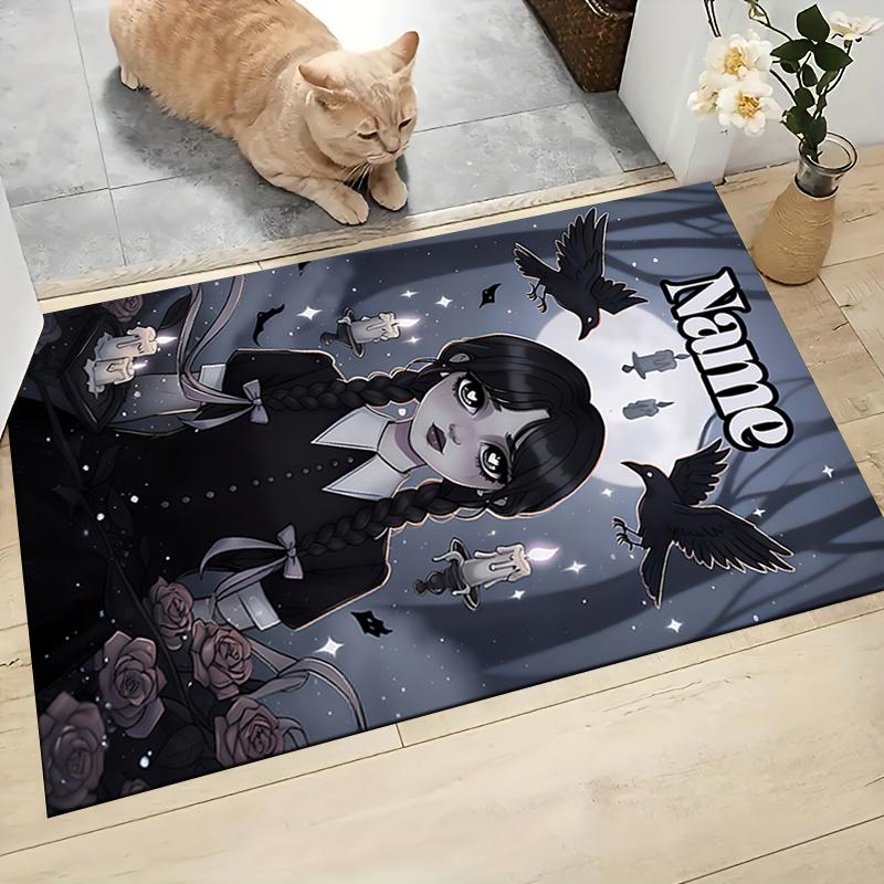 Custom Name "Addams Family: Bubble Gum Night" Carpet Rug Customizable Soft Washable Anti-Slip Home Living Room Sofa Mats Personalized Rug. 0909410