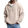 Men Quarter Zip Hoodie Waffle Hooded Sweatshirt Loose Fit Casual Pullover with Drawstring Pocket for School Gym Streetwear