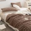 Lambswool & Taffeta Plush Multicolor Blanket - Ideal for Office, Autumn, Winter & All Seasons