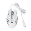 Wired Gaming Mouse with RGB Backlit 4 Adjustable DPI Up To 3600 Ergonomic USB Optical Computer Mice with 6 Buttons