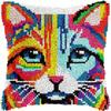 Hund Katze Kreuzstich Stickerei Set DIY Tiere Schlingenhaken Sets Smyrna Kissenbezug Knoten Kissenmatte Häkeln Kissen Kissen Deko