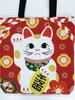 Maruzen Japanese-made Tote Bag, 34 X 34 X 5.5 Cm, Hiromi Sato Maneki-neko (beckoning Cat) Design