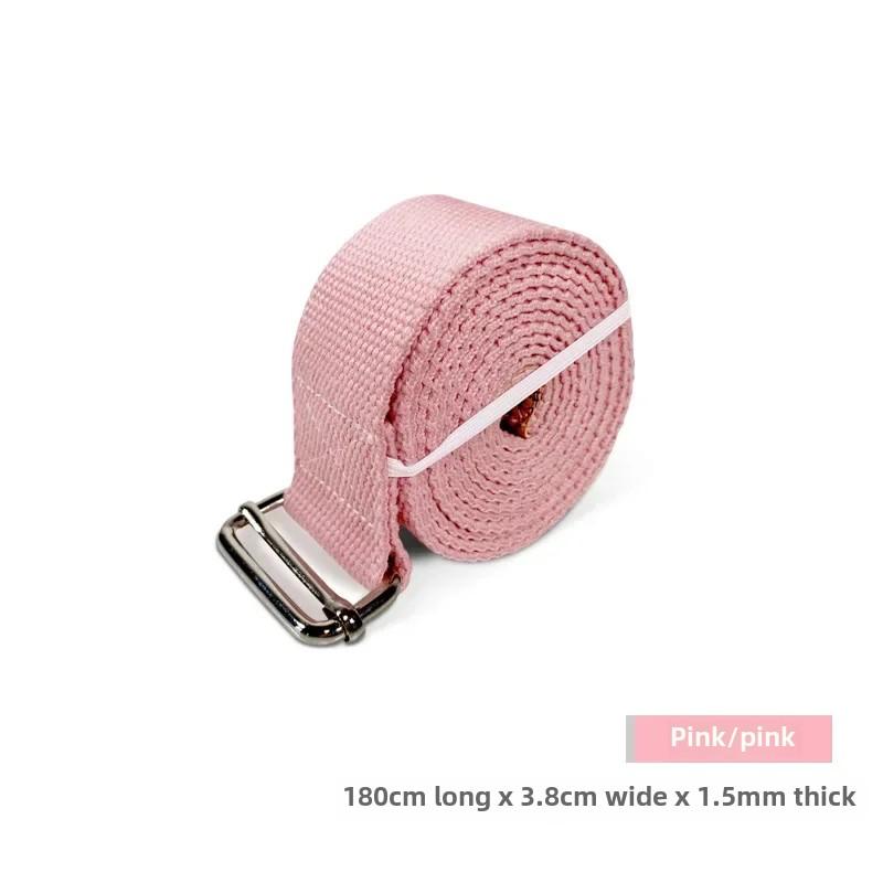 Yoga Stretch Band Stretching Band Yoga Rope Fitness AIDS Supplies Non-elastic Tension Band Gym High Quality Durable Construction Practical Daily Use розовый