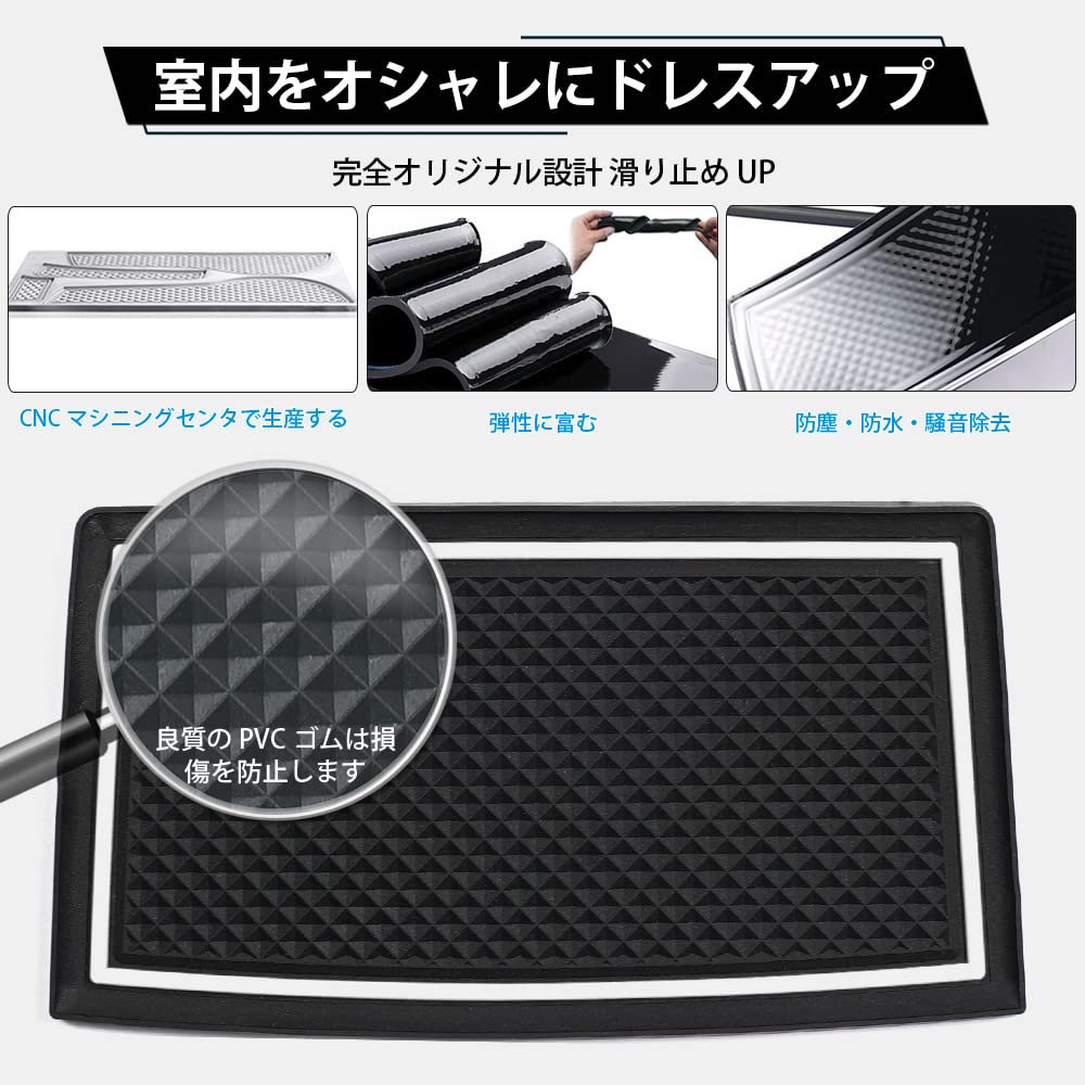 Auto Spec Suzuki New Solio MA27S MA37S Pocket Interior Rubber Compatible with MA37S and Door Pocket Rubber Floor Console Interior Noise Set