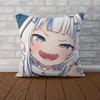 Gawr Gura Pillow Case For Car Sofa Decorative Home Doublesided Print Plush Square Throw Pillow Cushion Cover