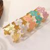Non-Fading Flower Bangle Stainless Steel Women Wristband Flower Opening Ladies Bangle  Party Gift