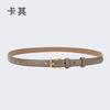 Women'S Belt Women'S Leather Decoration With Skirt Simple Cowhide Pin Buckle Jeans Belt Women'S Black Tide