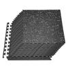 VEVOR Puzzle Exercise Mat, 24 PCS Fitness Equipment Mats, 610 X 610 X 10 Mm, High-Density EVA Foam Mat Set, Interlocking Rubber Soft Tiles