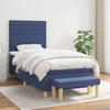 3137219 vidaXL Divan Bed with Mattress Blue 100x200 Cm Fabric