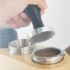Schwarzer Holzgriff Massivholz Espresso Kaffeetamper Kaffeeverteiler Nivellierwerkzeug Siebträger