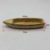 Mini Wooden Boat Model Pond Bonsai Decoration Children Toy Wood for Bedroom Office Gift Shelf