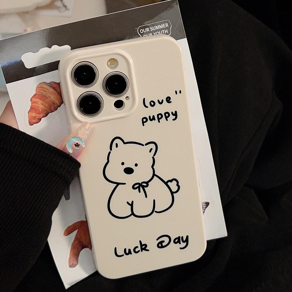 Simple Cute Puppy Phone Case for iPhone 17 iPhone 17 Pro Max