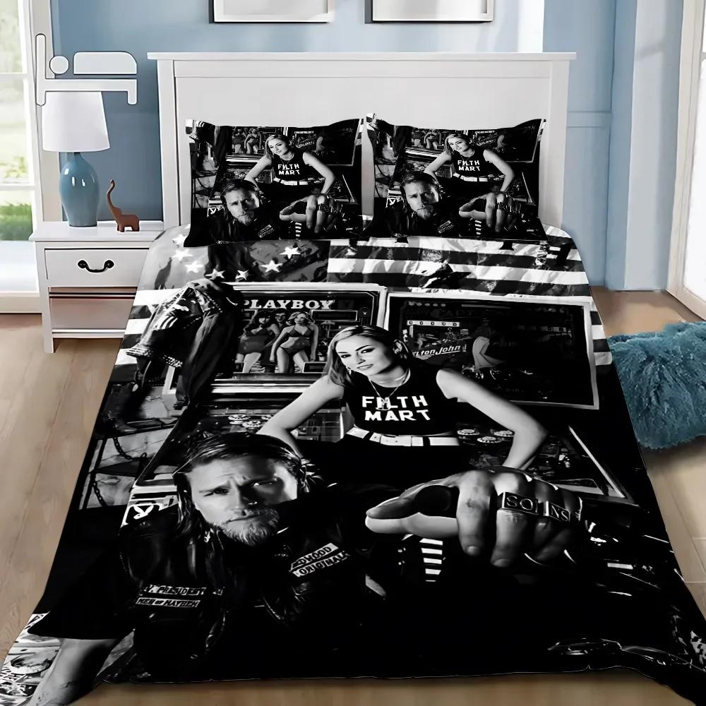 Sons Of Anarchy R-Retro Bedding Set Adult Boy Girl Bedroom Decoration Children Gift Single Double Queen King Size