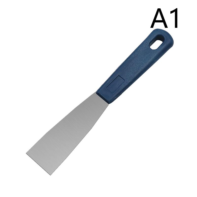 1Pc Stainless Steel Oblique Blade Scraper Putty Knife With Plastic Handle Shovel Paint Tools Household Industrial Cleaning