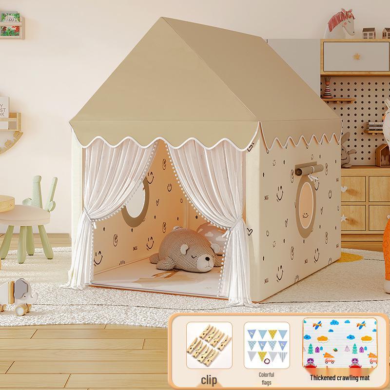 Princess Castle Play Tent for Kids with Mosquito Net - Indoor Pretend Play & Sleep Space