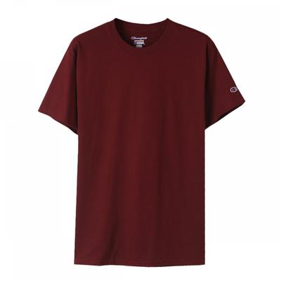 Champion Plain Short Sleeve Tee   Maroon T425 Maroon