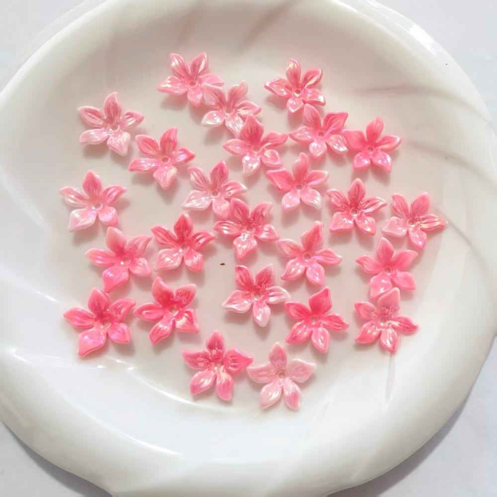 Two-Color Gold & Silver Lily Flower Plated Bell Flower Hairpin Tassel DIY Decoration Material