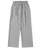 PAPERBOY Pintuck Wide Sweatpants - Melange