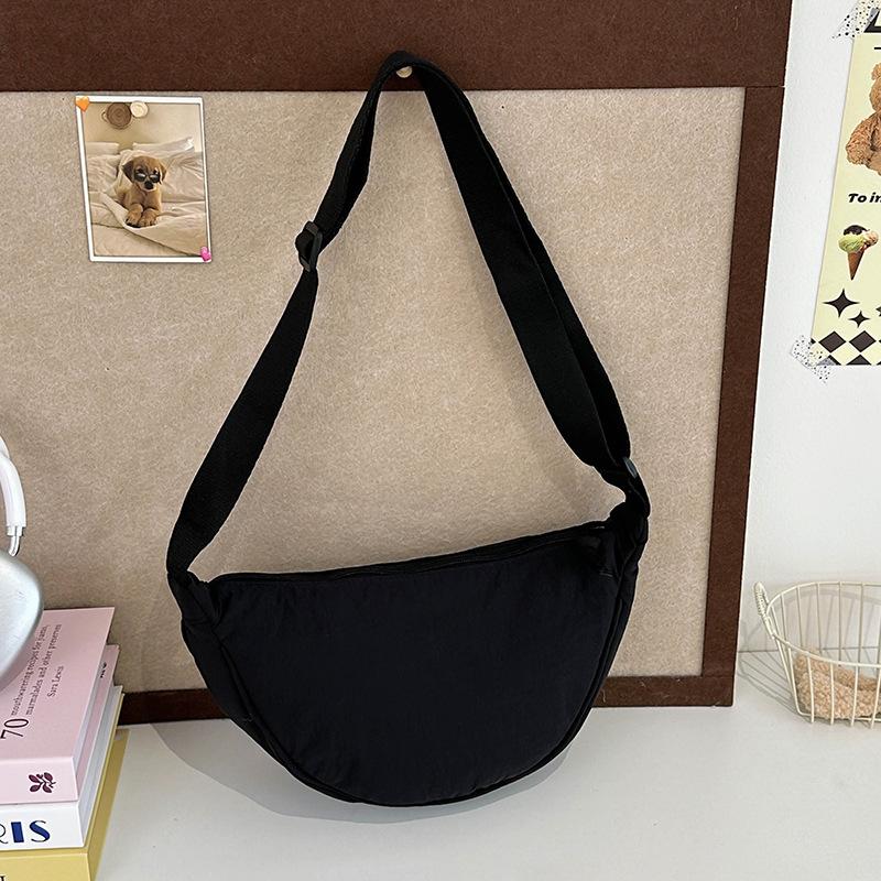 Women Casual Mini Nylon Dumpling Crossbody Shoulder Underarm Chest Bag