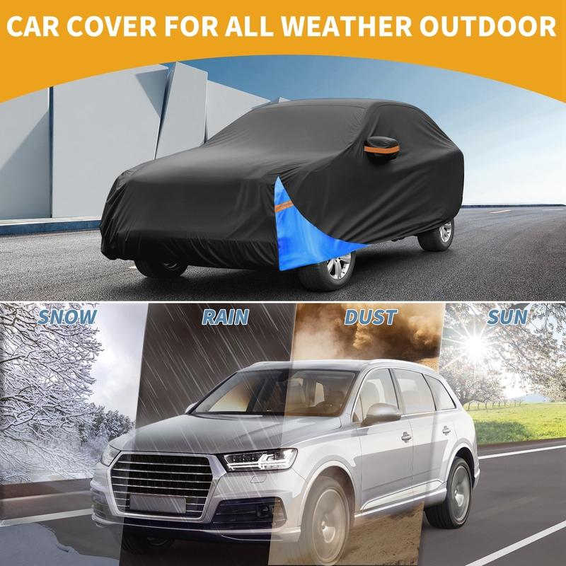 Motoforti All-Weather Waterproof Car Cover - UV-Resistant Outdoor Full Exterior Protection for mg HS 2018- 210D-PU