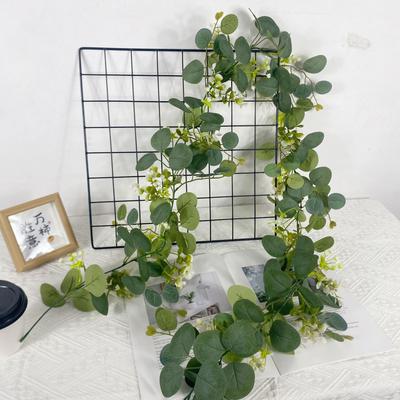 Simulation Rattan 72 Mesh Eucalyptus Green Plant Rattan Eucalyptus Leaf Forest Family Home Decoration Money Leaf Christmas Wreath