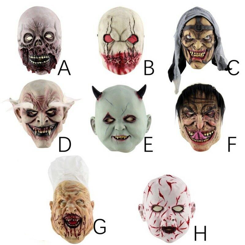 Adult Elf Terror Mask Halloween Scary Skull Horror Fancy Dress Accessory Costume