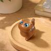 Wooden Cat Figurine Smooth Collectible Cute for Desk, Display