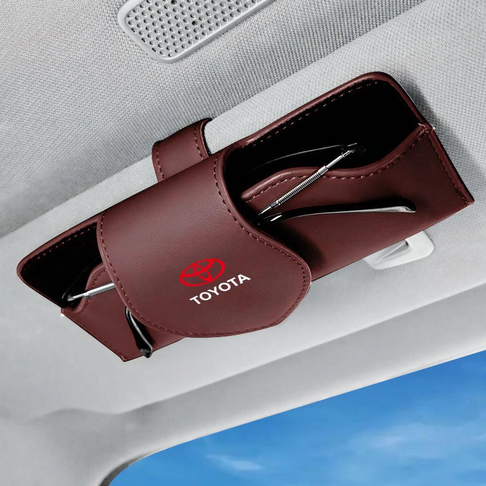 Držiak na okuliare do auta Klip na uloženie okuliarov Držiak na slnečné okuliare pre Toyota Corolla Camry RAV4 Yaris C-HR Avensis Auris Hilux TRD