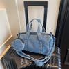 Denim Bag Women's Large Capacity Shoulder Underarm Bag Commuter Pillow Bag