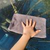 Ultra Fine Fiber Gray Cleaning Cloth Super Absorbent Ultra-Fine Fiber Towel Woven Dirt And Liquid Cleaning Towel Gray Towel Larg